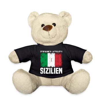 Sizilien Koordinaten - Teddy - Schwarz - Vorne