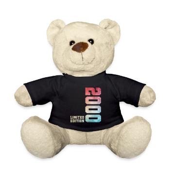 26. Geburtstag Limited Edition 2000– Jahrgang 2000 - Teddy - Schwarz - Vorne