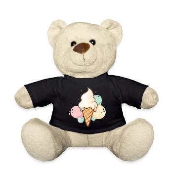 Kugel Für Kugel Glücklich - Teddy - Schwarz - Vorne