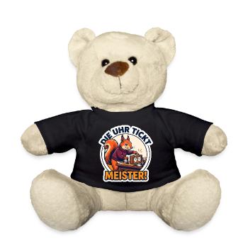 Blitzschach Die Uhr tickt Meister Schachtimer - Teddy - Schwarz - Vorne