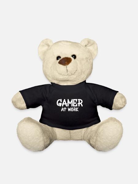 2668 joueur au travail - Nounours - noir