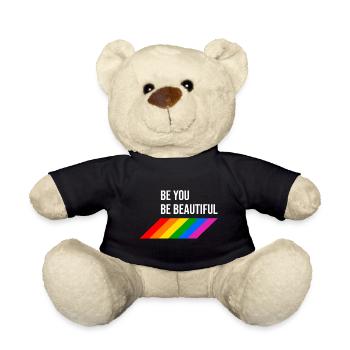 LGBTQIA Beautiful Rainbow - Teddy - Schwarz - Vorne