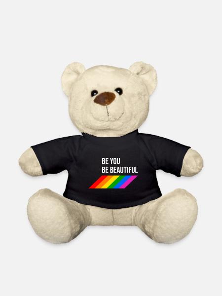 LGBTQIA Beautiful Rainbow - Teddy - Schwarz