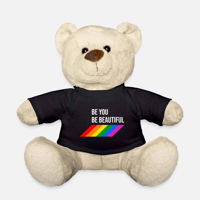 LGBTQIA Beautiful Rainbow - Teddy - Schwarz