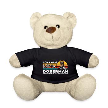 Dobermann Hunderasse Hundefreund - Teddy - Schwarz - Vorne