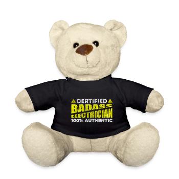 Elektroniker Beruf Spannung Hochspannung - Teddy - Schwarz - Vorne
