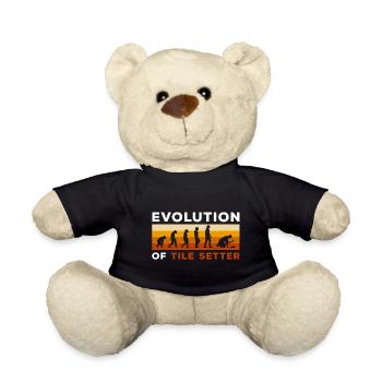 Craftsman Profession Tiler Further training - Teddy Bear - black - Front