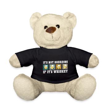 Liquor Bottle Man Bar - Teddy Bear - black - Front