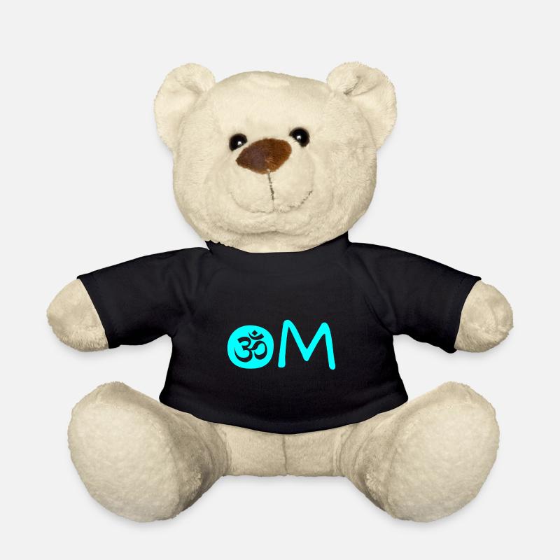 Om Chakra blau - Teddy - Schwarz