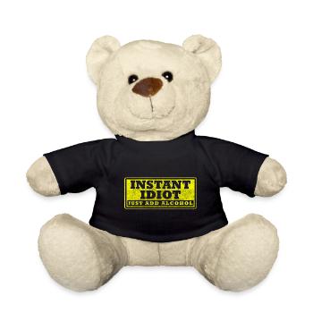 sarcasm, humor, joke, sayings - Teddy Bear - black - Front