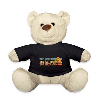 Fast Food Italienisch Pizzabäcker Käse - Teddy - Schwarz - Vorne