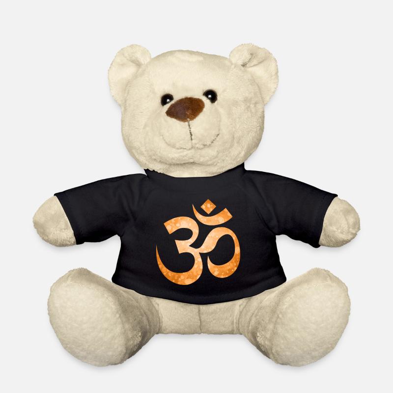 Om Zeichen Goa Psy Psytrance rave festival - Teddy - Schwarz
