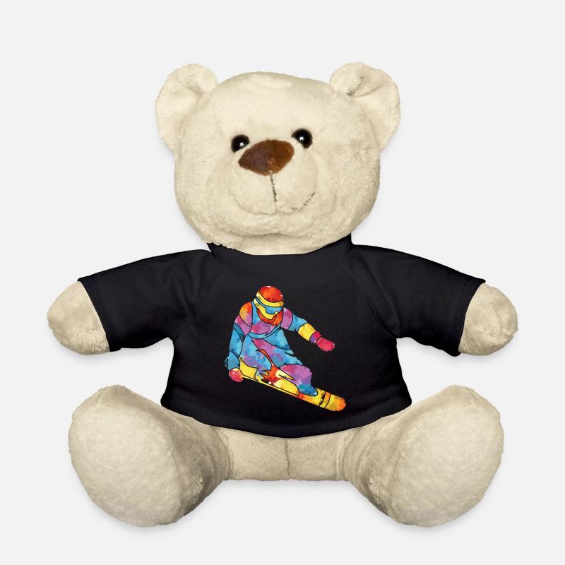 Snowboard Snowboarder Snowboarden Winter Geschenk - Teddy - Schwarz