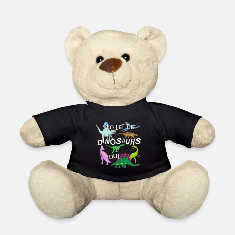 Cadeau d'amant de dinosaure itinérant drôle - Nounours - noir