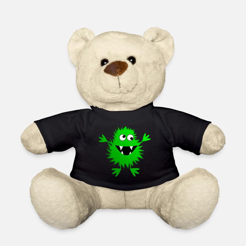 grünes Monster - Teddy - Schwarz