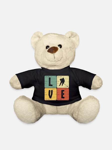 Eishockey - Teddy - Schwarz