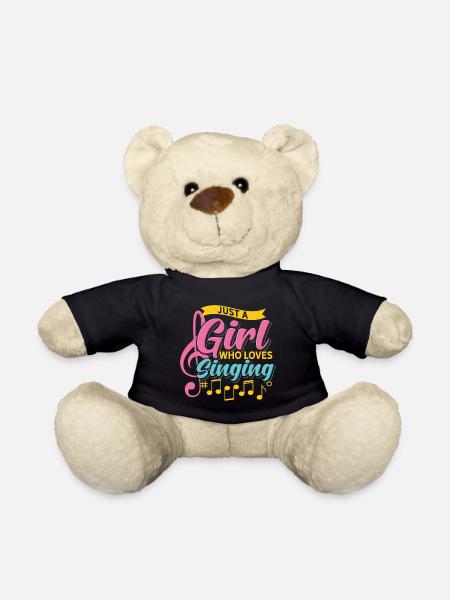 Girl Singing | Karaoke | Girl band - Teddy Bear - black