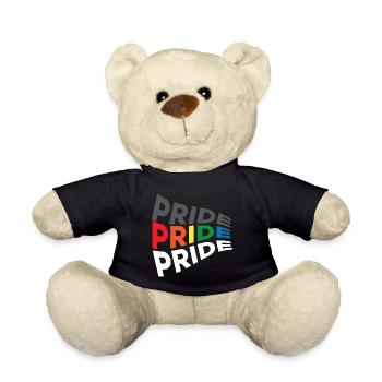 Gay Gay Gay Lesbian LGBT - Teddy Bear - black - Front
