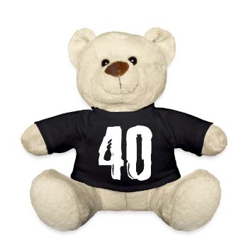 40 Zahl Trikot - Teddy - Schwarz - Vorne