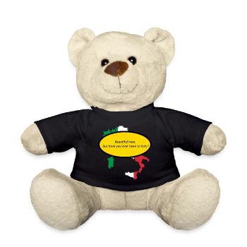 Sympa ici. Mais êtes-vous déjà allé en Italie? - Nounours - noir - Devant