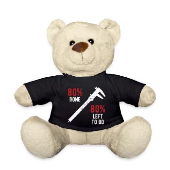 Maschinen-Bediener Maschinenführer Machinist - Teddy - Schwarz - Vorne