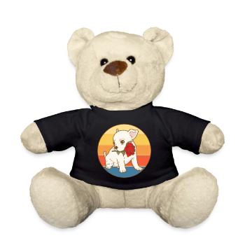 Mignon Chihuahua Dog Breed Vintage Retro Sunset - Nounours - noir - Devant