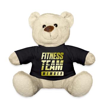 Fitness Team - Teddy Bear - black - Front