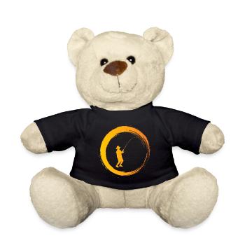 Sporty Hobby Leidenschaft Angeln - Teddy - Schwarz - Vorne