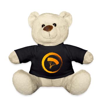 Sporty Hobby Leidenschaft Fallschirmspringen - Teddy - Schwarz - Vorne