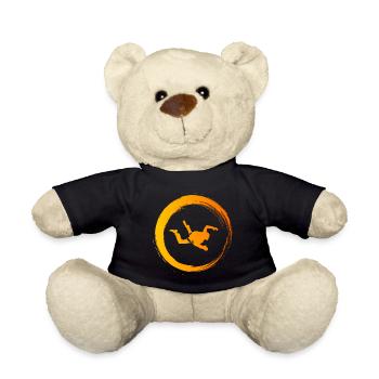 Sporty Hobby Leidenschaft Fallschirmspringen - Teddy - Schwarz - Vorne