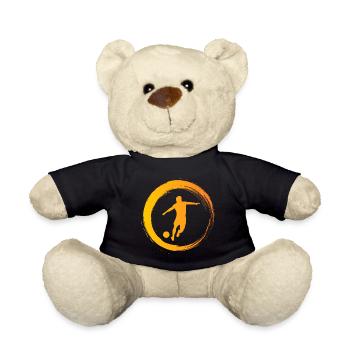 Sporty Hobby Leidenschaft Fussball - Teddy - Schwarz - Vorne