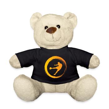 Sporty Hobby Leidenschaft Fussball - Teddy - Schwarz - Vorne