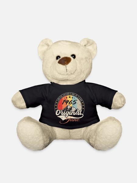 June 1965 Original 1965 Anniversary 1965 June - Teddy Bear - black