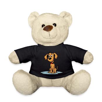Conception de chien mignon pour les propriétaires de chiens - Nounours - noir - Devant