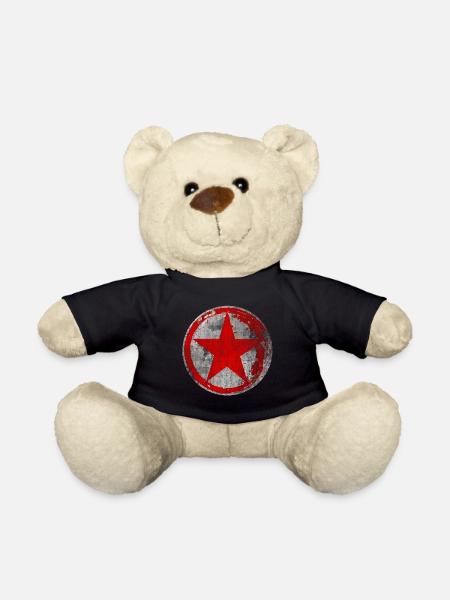 Sévère gauche contre droite rouge politique - Nounours - noir
