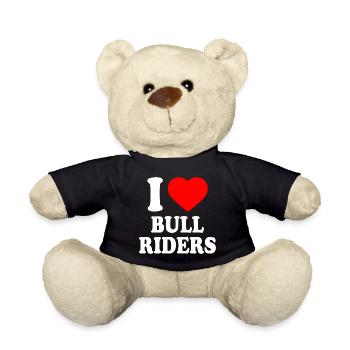 I love bull riders - Teddy - Schwarz - Vorne