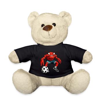 Krabben Fussball / Fussballer Krabbe - Teddy - Schwarz - Vorne