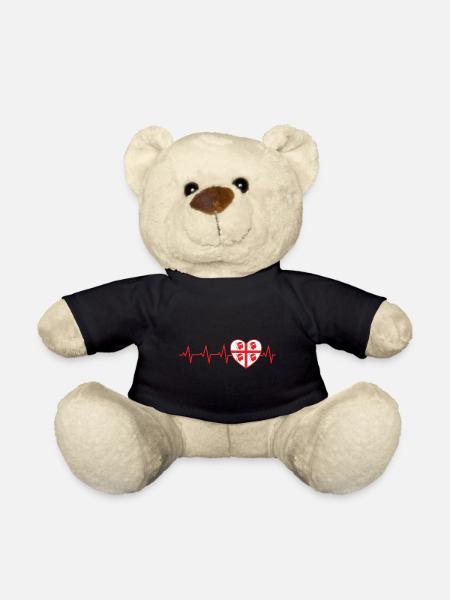 Pulse Coeur Cadeau Sardaigne Sardaigne Sardaigne Italie - Nounours - noir