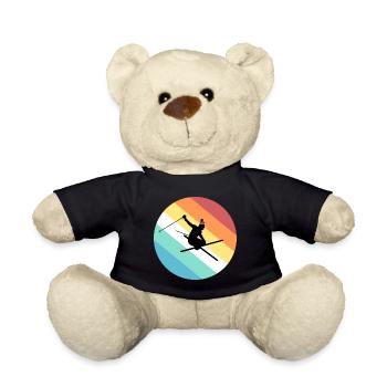 Skiing - Teddy Bear - black - Front