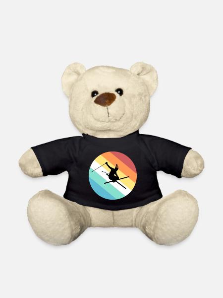 Skifahren - Teddy - Schwarz