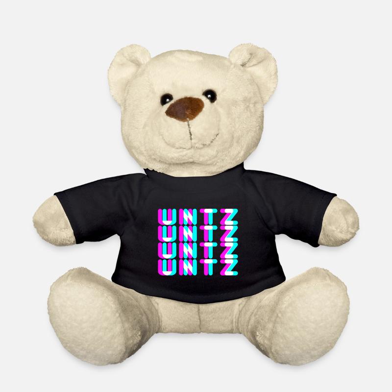 Untz Untz Techno Rave Trance Gift - Nounours - noir