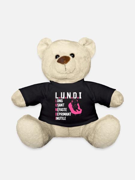 LUNDI. Définition humoristique. - Nounours - noir