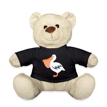 pelican - Teddy Bear - black - Front
