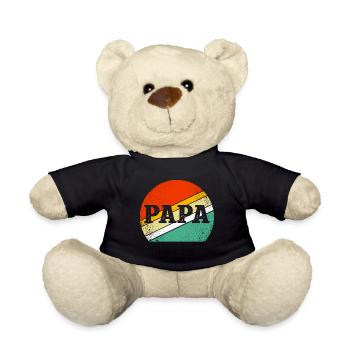 Papa - Teddy Bear - black - Front