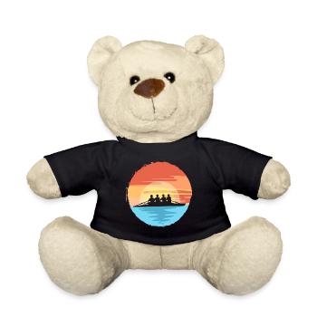 Cool Rowing Retro Sunset Rowers Paddleboard Canoe - Teddy - Schwarz - Vorne