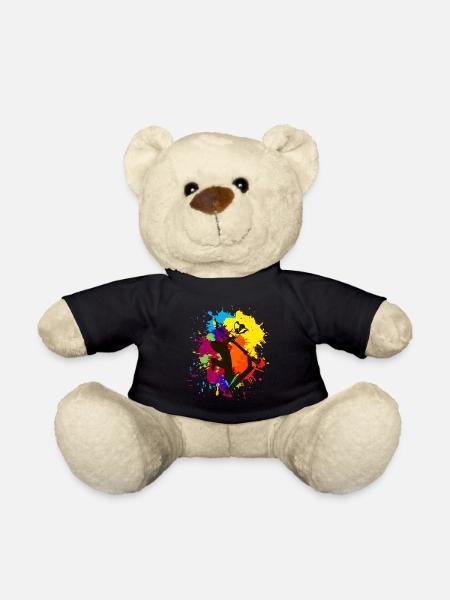 Abstract stencil - Nounours - noir