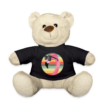 Flamingo - Teddy Bear - black - Front