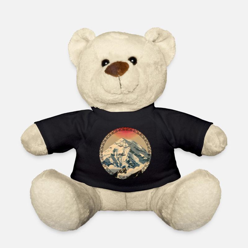 Mount Everest im japanischen Ukiyo-e Stil Berg - Teddy - Schwarz