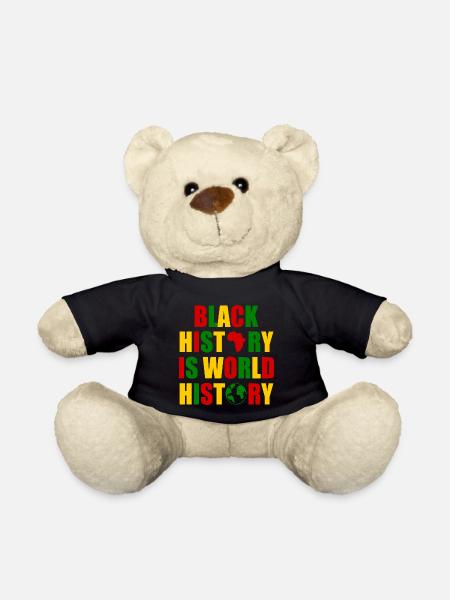 Black history is world history - Teddy Bear - black