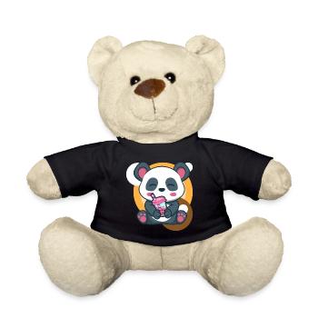Panda und Bubble Tea - Teddy - Schwarz - Vorne